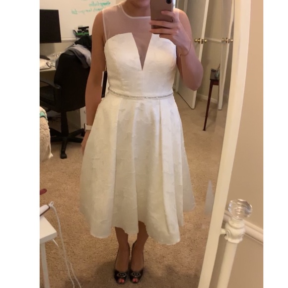 oleander pink tea length dress